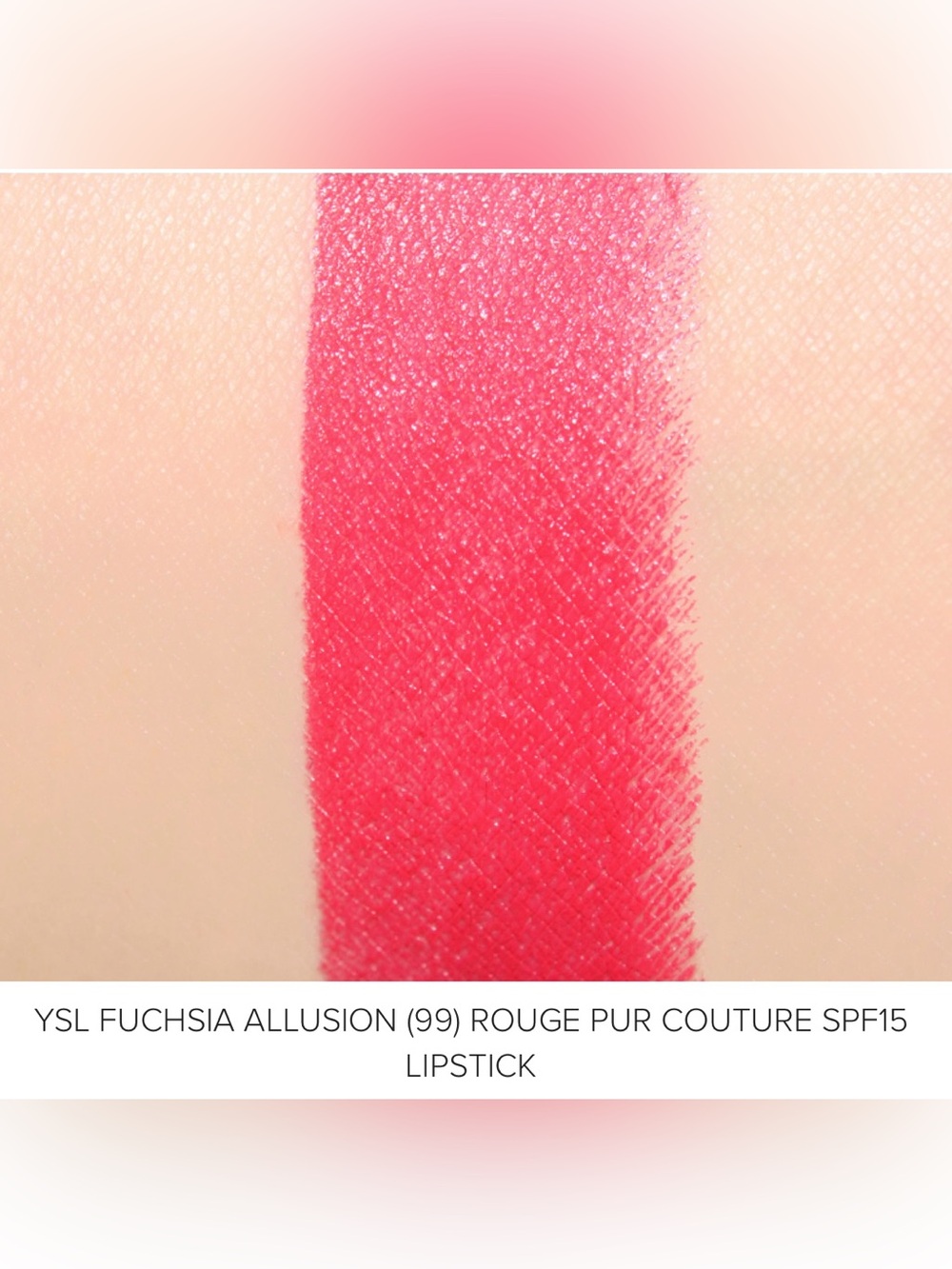 BNIB YSL LE 2019 Rouge Pur Couture Studs Lipstick 99 Fuchsia Allusion - Picture 7 of 11